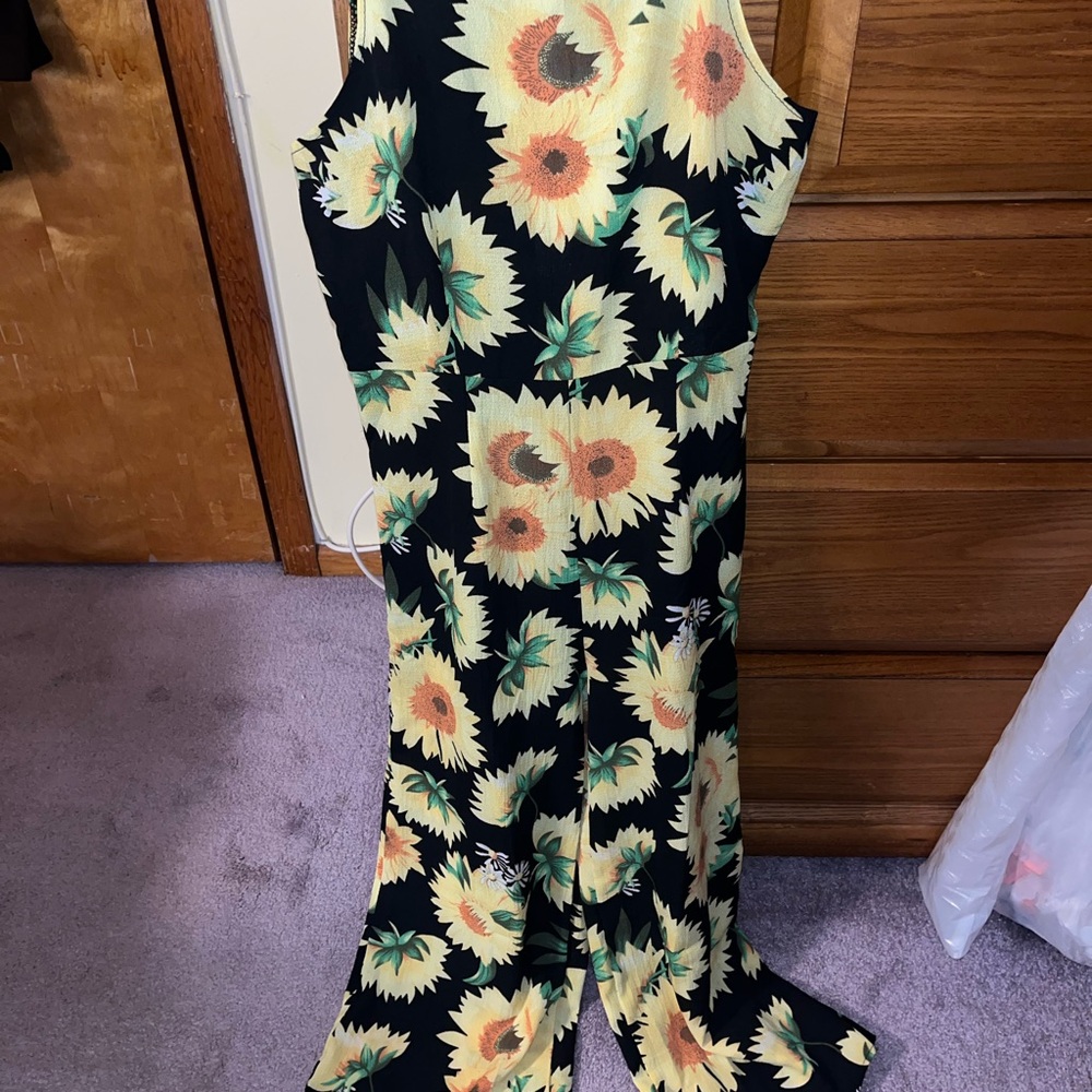 Floral Sunflower Jumpsuit